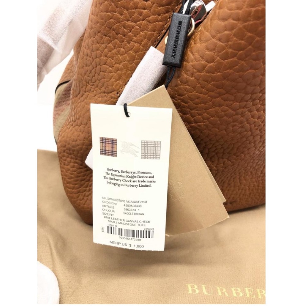 ❌SOLD❌ Burberry Maidstone Small Leather Satchel - Picture 8 of 11
